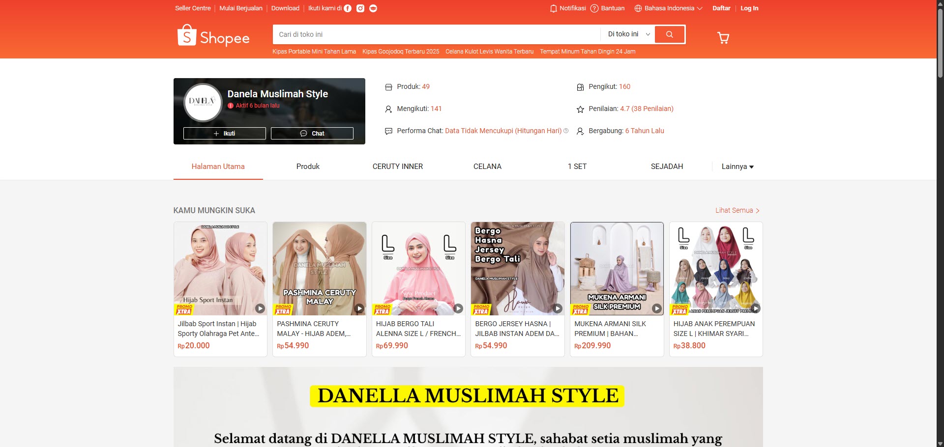 Toko Pakaian Wanita Muslimah